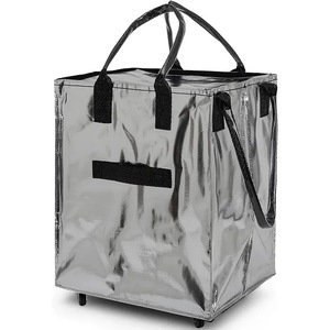 Waterproof Shopping Cart <b>Bag</b>, Thickened Woven Rolling <b>Bag</b> for Supermarket Grocery & <b>Vegetable</b> Shopping - Product Image 1