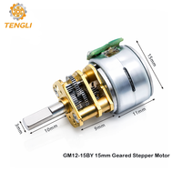 Motor paso a paso de precisión GM12-15BY con imán permanente, 5V 12V, Nema 6, para microposicionamiento en etapas lineales