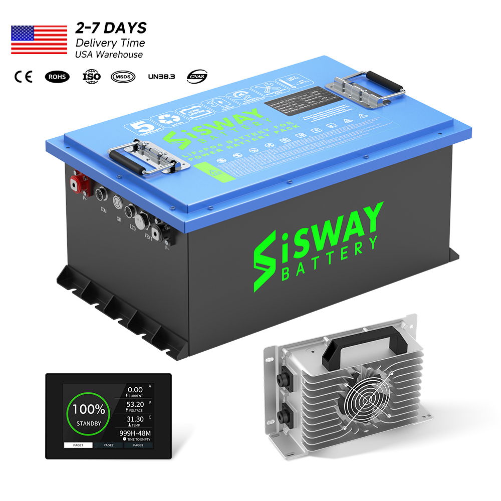 48V 105Ah Lithium Golf Cart Battery Built-in 200A BMS 4000+ Cycles ...