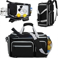 Mochila de Pickleball de Gran Capacidad, Bolsa Deportiva Multibolsillos para Entrenamiento en Cancha y Viajes