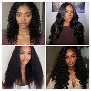 Peluca de Cabello Humano Virgen Brasileño con Cutícula Alineada, Ondas Suaves, Color Personalizado, Liso Extremo, con Encaje Frontal HD, Precio Mayorista - Product Image 4