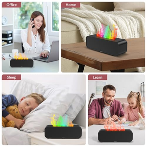 New Simulation <b>Flame</b> Fireplace Ultrasonic Aroma Diffuser Battery/USB Powered Low Noise Household Home Decor - Product Image 5