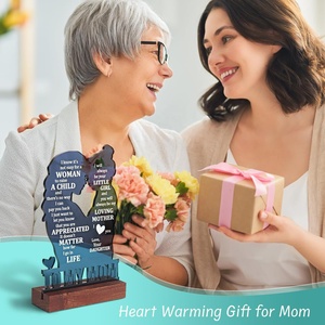 Regalos Sentimentales para el Día <span class=keywords><strong>de</strong></span> <span class=keywords><strong>la</strong></span> Madre y Cumpleaños - Placa Conmemorativa <span class=keywords><strong>de</strong></span> Madera con Ángel Moderno para Mamá, Hija, <span class=keywords><strong>Mi</strong></span> Mamá, Navidad, San Valentín, Pascua - Product Image 4