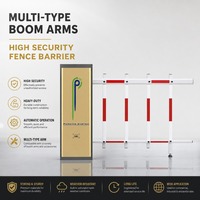 Barrière de stationnement automobile personnalisée avec bras de 6 m, capteur radar anti-effraction, système de contrôle de trafic pour péage autoroutier
