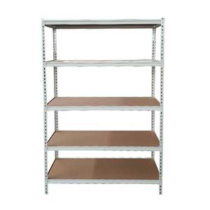 Supports d'empilage en métal sans boulon à faisceau Z réglable de 100 à 200kg Supports de stockage d'entrepôt en MDF à 5 couches Rayonnage en acier léger - Product Image 1