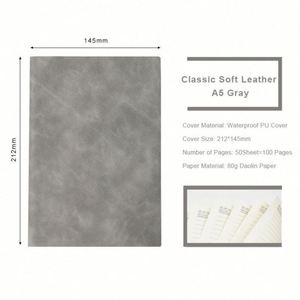 Cuaderno Personalizado con Estilo Empresarial para Material Escolar, Diario A5 con Cubierta de Plástico, Impresión Serigráfica - Product Image 6