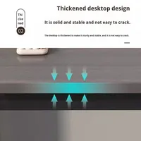 Escritorio de madera para computadora para dormitorio y apartamento pequeño, escritorio de juegos multifuncional de diseño simple, mesa de oficina moderna