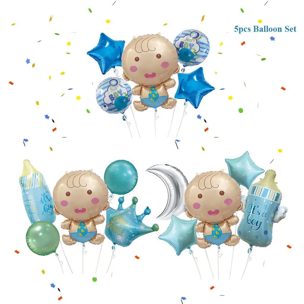 Hengsheng wholesale balloons Gender Reveal birthday decoration sets Baby Shower Baby Boy It' s a boy Bottle Foil Balloons