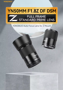 Yongnuo YN50MM F1.8Z แบบดั้งเดิม Df DSM แบบเต็มเฟรมออโต้โฟกัสเลนส์เดี่ยวมาตรฐานสำหรับ <span class=keywords><strong>Nikon</strong></span> Z Mount <span class=keywords><strong>Z9</strong></span> Z7 Z5 Z50กล้องมิลเลอร์เลส - Product Image 3