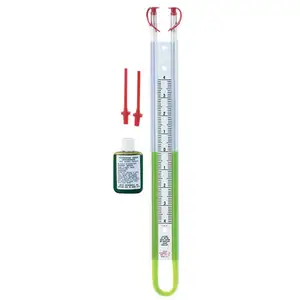 1221-8-W/M U-tube manometer,range 4-0-4 w.c.,6.3 oz (178.5 g) mercury required to fill.