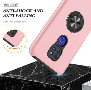 Funda a prueba de golpes para Moto G <span class=keywords><strong>Stylus</strong></span> 2021, soporte magnético, cubiertas de anillo protector para Moto G9 Plus - Product Image 4