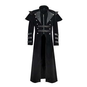 Costume de cosplay d'<span class=keywords><strong>assassin</strong></span> médiéval steampunk pour homme, costume de moine victorien, gothique, long manteau noir vintage, pardessus de pirate, tailles S-3XL - Product Image 5