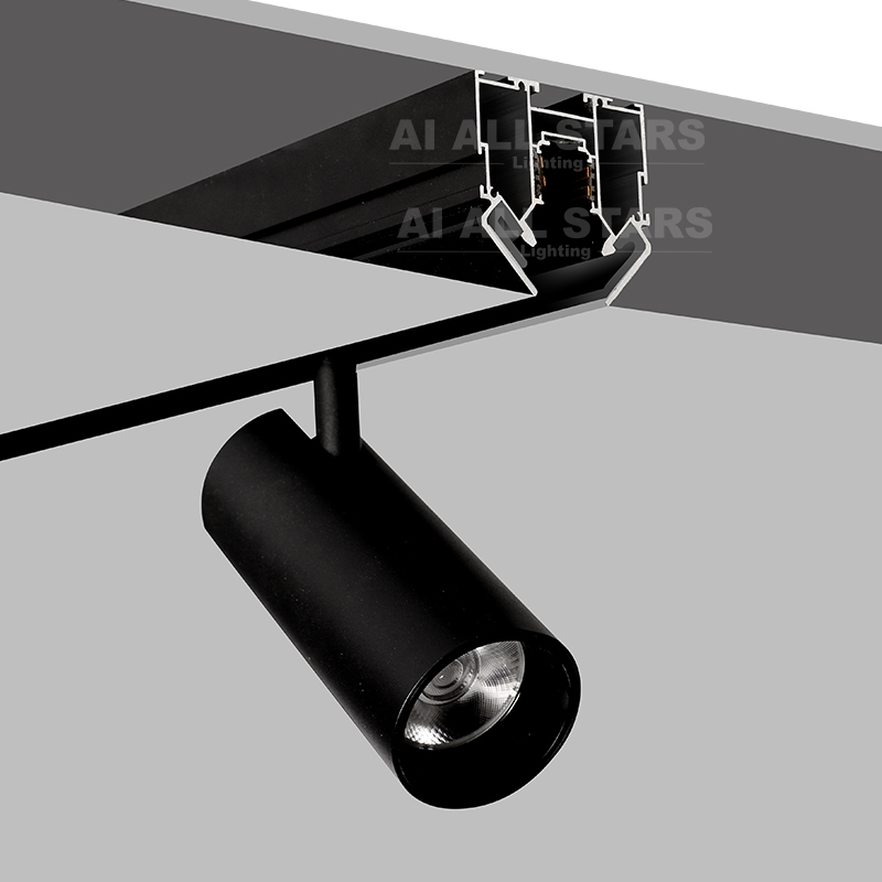 Ceiling Lights Aluminum Profile Spot Focus Lamp LED Linear Magnetic Track Lights Rail Lighting for Pvc Fabric Stretch Ceiling