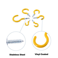 Crochets de suspension multifonctionnels en acier pour plafond, revêtement vinyle, kit assorti coloré