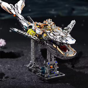 ตัวต่อ MJI 13059 รูปวาฬกลไก - 1388 ชิ้น ของเล่นโมเดลแบบข้อต่อ สไตล์สตีมพังก์ พร้อมฐานตั้งโชว์ ของขวัญสำหรับเด็ก/นักสะสม - Product Image 3