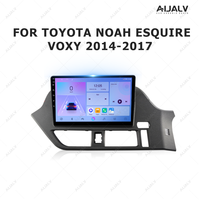 Aijia 10 pouces lecteur DVD de voiture cadre stéréo tableau de bord pour TOYOTA Noah/Esquire/Voxy 2014-2017 RHD haut de gamme avec câble métallique