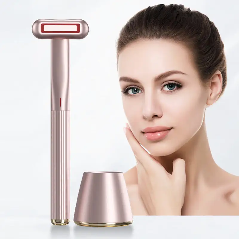 EMS vẻ đẹp thiết bị LED rung chống lão hóa mắt Massager thiết bị da làm săn chắc khuôn mặt vẻ đẹp ánh sáng đỏ điều trị Cây Đũa phép