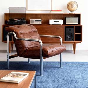 Fauteuil Longstar Star River en cuir ciré de qualité supérieure, fauteuil <span class=keywords><strong>lounge</strong></span> pour les amateurs de <span class=keywords><strong>musique</strong></span>, canapé d'angle pour le salon ou la <span class=keywords><strong>musique</strong></span> - Product Image 2