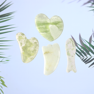 Juego de Gua Sha de Jade Verde, Piedra Natural Lisa, Tabla de Masaje Facial, Herramientas de Raspado para Relajación Corporal y de Pies, Gua Sha Frío - Product Image 2