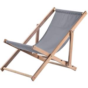 Chaise pliante en <span class=keywords><strong>bois</strong></span> pour l'extérieur réglable plage inclinable loisirs pique-nique camping pêche chaise longue - Product Image 5