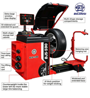Machine d'équilibrage de roues automatique haute précision BJS590 avec double laser et levage de roue à centrage automatique – Équipement de service pneumatique