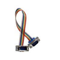 Cable de Extensión RS232 DB9 Macho a Hembra de 4 Conductores, con Revestimiento de PVC y Cobre, Cabezal Recto o de 90 Grados