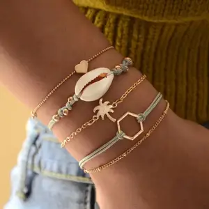 Modyle — bracelet à breloque avec arbre doré pour femmes, N98213, vente en gros