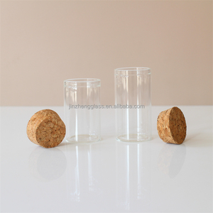 Tubes à essai <span class=keywords><strong>en</strong></span> <span class=keywords><strong>verre</strong></span> plat transparent <span class=keywords><strong>avec</strong></span> bouchons <span class=keywords><strong>en</strong></span> <span class=keywords><strong>liège</strong></span> Flacon d'échantillon de liquide pour le stockage de bonbons au sel de bain Expériences scientifiques - Product Image 6