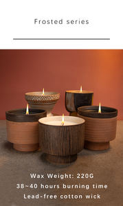 ZYEN Velas Aromáticas de Cerámica Grandes y Modernas Hechas a Mano, Decoración para el Hogar, Diwali, Navidad, Año Nuevo Chino, Velas de Cera de Soja, Velas Votivas, Velas de Pilar - Product Image 3
