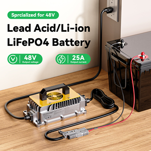 แบตเตอรี่ลิเธียมไอออนตะกั่วกรด25A 48V กันน้ำ IP65สำหรับรถกอล์ฟ QA1250 QA1 48V - Product Image 5