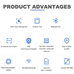 Mobile Vendor and Pop up Store 4G Palm Vein Scanner Access Control Event Payment Solution - Product Image 2