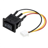 Ensemble de câbles électroniques personnalisés avec connecteur JST XH2.54, interrupteur à bascule KCD1 marche/arrêt DPDT, faisceau de câbles en cuivre, connecteur enfichable