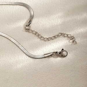 Collar de Perlas Vintage Dulces de Acero Inoxidable 304 con Dije de Corazón Irregular, Cadena de Serpiente Chapada en Oro de 18K de Color Mixto para Mujer - Product Image 4