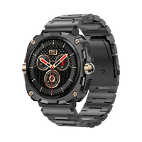 KarenM 2024 BT Call Smartwatch Dafit 1,43 Pulgadas Apariencia tradicional Reloj inteligente de metal completo para hombres AK71