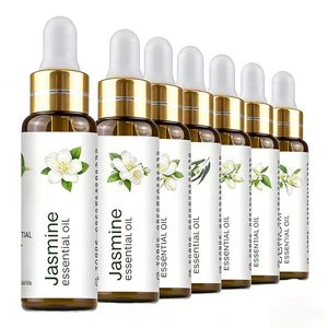 Huile essentielle de jasmin pure 10 ml, mélange d'huile de jojoba, flacon à bille, aromathérapie naturelle, huile portable pour un usage quotidien - Product Image 1