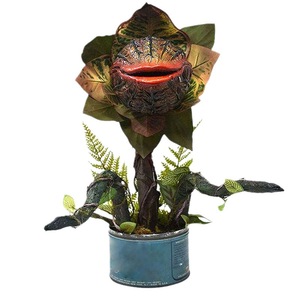 Planta Carnívora Artificial de Resina, Flor Decorativa para Exteriores, Adorno de Jardín para Halloween, Hojas de Alta Simulación - Product Image 5