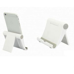 Portable <b>Mini</b> Mobile Phone Stand <b>Desk</b> Red Small ABS and Silicone Smartphone Holder Printed logo - Product Image 6