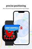 Reloj Inteligente DW100ultra con GPS, WIFI, NFC, Desbloqueo por Huella Dactilar, Pantalla Táctil Android, SIM, AMOLED 180 °   Reloj con Cámara Giratoria