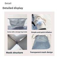 Tente gonflable automatique multi-personnes pour camping en plein air, pique-nique, conduite autonome, imperméable, anti-UV, en tissu Oxford épaissi, pour camping-car