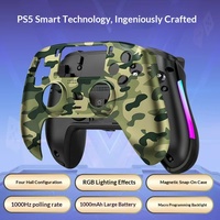 Manette de jeu sans fil RGB à effet Hall, joystick à déclenchement Hall, gyroscope 6 axes pour PC, Android, iOS