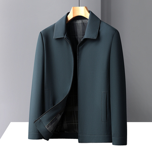 Blouson matelassé pour <span class=keywords><strong>homme</strong></span> 2025 – Fourniture ODM – <span class=keywords><strong>Veste</strong></span> décontractée unie pour affaires – <span class=keywords><strong>Col</strong></span> rabattable – Coupe-vent zippé en polyester - Product Image 2