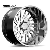 Jantes FANXI LBTY 26X14 8X180 pour Checy GMC 2500 Super Single, 26x16 24x14 8x170 pour Ford F250, finition polie, 22x12 pour Ford F150