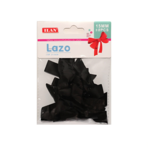 โบว์ริบบิ้นสีดำขนาด 15 มม. ยี่ห้อ Ilan Lazo สำหรับงานประดิษฐ์และตกแต่ง - Product Image 2