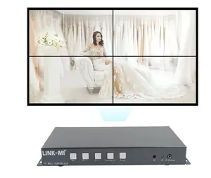 LINK-MI 2x2 مصغرة وحدة تحكم الفيديو الجدارية USB/مداخل اتش دي ام اي 2x2 1x4 1x3 1x2 2x1 3x1 4x1 ل 4 تلفزيونات الربط