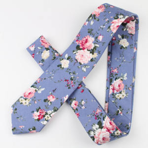 Flor de algodón corbata esqueleto Artificial lazos hombres Tulip pequeña corbata de diseñador estrella corbata Paisley - Product Image 3