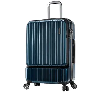 Ön açık bagaj iş dizüstü torba 20 inç yün tekerlek seyahat bavullar set fantezi bagaj taşımak