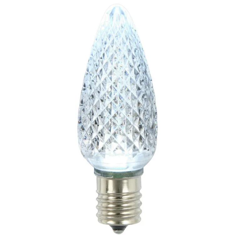 China Manufacturer Cool White C9 Deluxe Dimmable LED Christmas Light Bulbs Faceted Finished