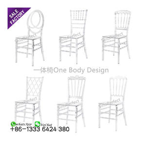 New Product Outdoor Party Event Banquet Round Back Wedding Clear Acrylic Transparent Ghost <b>Chair</b> Crystal <b>Chairs</b> - Product Image 4