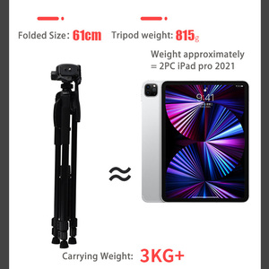 360 1,68 M teléfono portátil profesional y trípode para cámara <span class=keywords><strong>DSLR</strong></span> ajustable para viajes y uso doméstico - Product Image 5