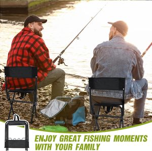 Silla de Camping de aluminio portátil de diseño moderno para adultos, silla de pesca plegable para exteriores de verano, tela Oxford para caza y pesca - Product Image 6